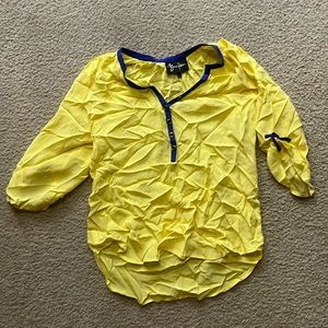 Yumi Kim blouse Yellow Small silk